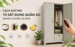 Cách khử mùi tủ sắt đựng quần áo NHANH CHÓNG, HIỆU QUẢ...