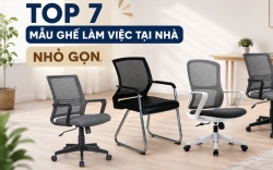 TOP 7 mẫu ghế làm việc tại nhà nhỏ gọn, giá rẻ 2026